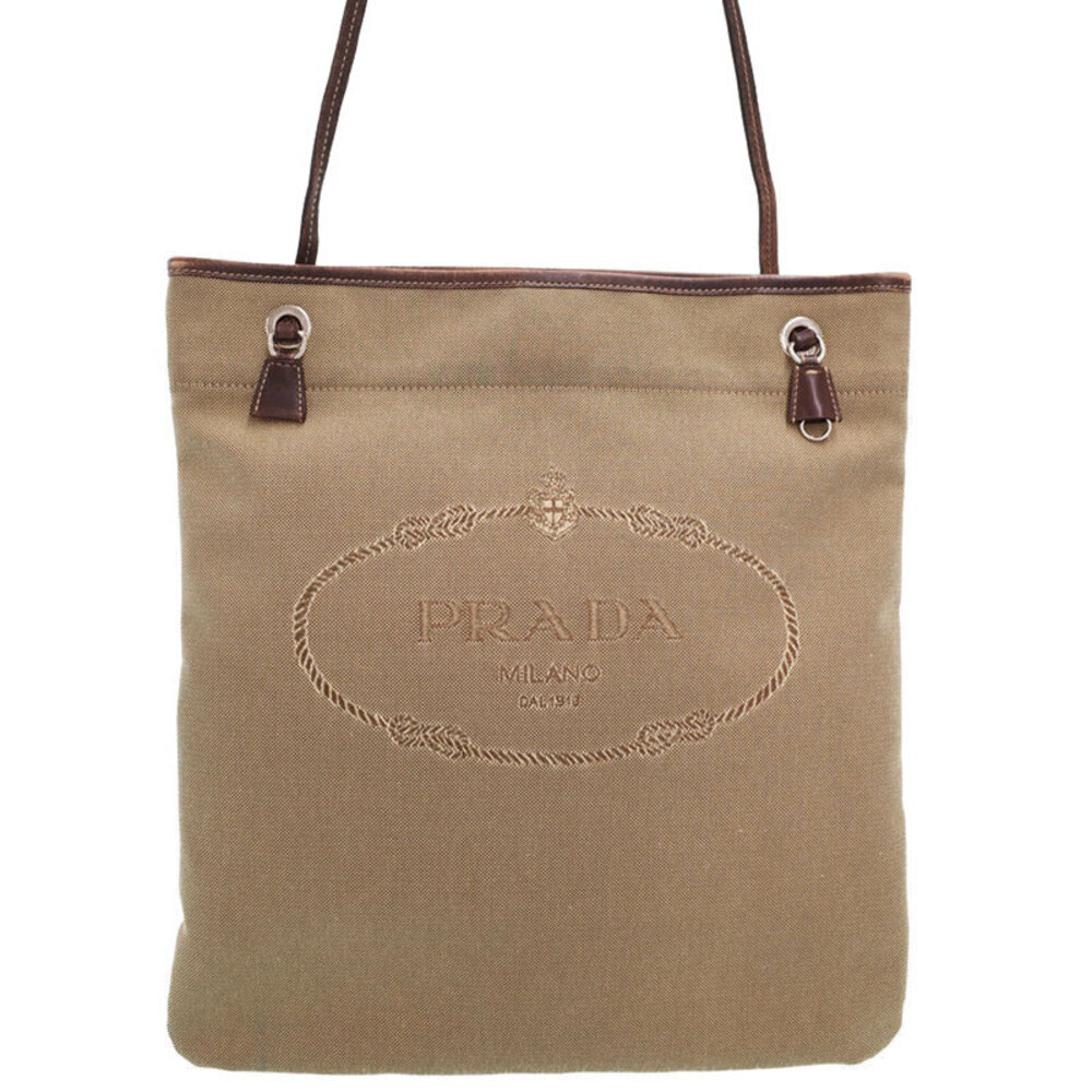 Prada Canvas Shoulder Bag